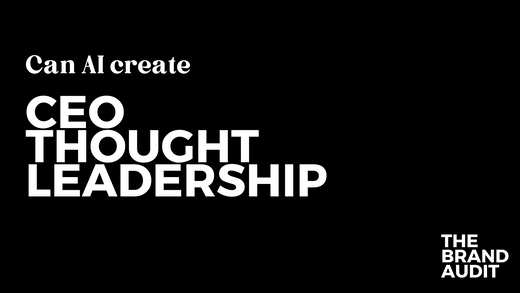 Can AI create CEO thought leadership?