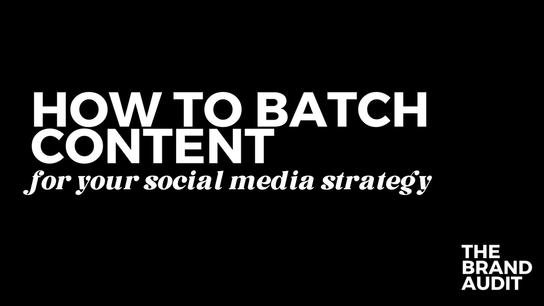How to Batch Content for your Social Media Strategy